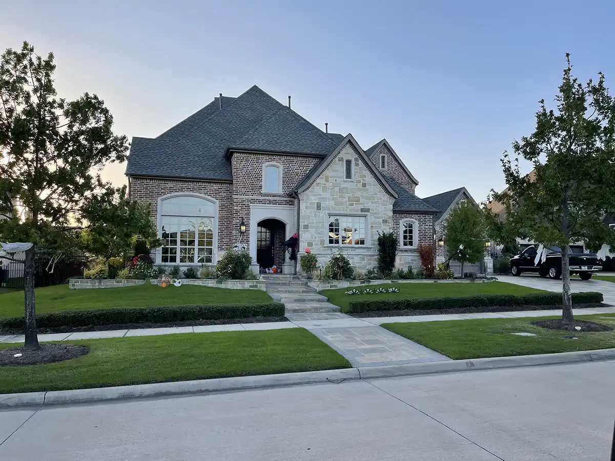 Mid-class home with new roof
