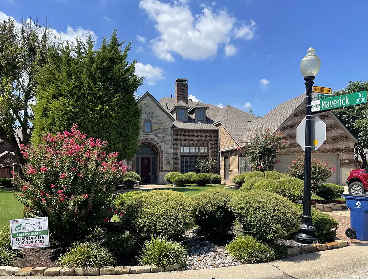 Mid-class home with new roof
